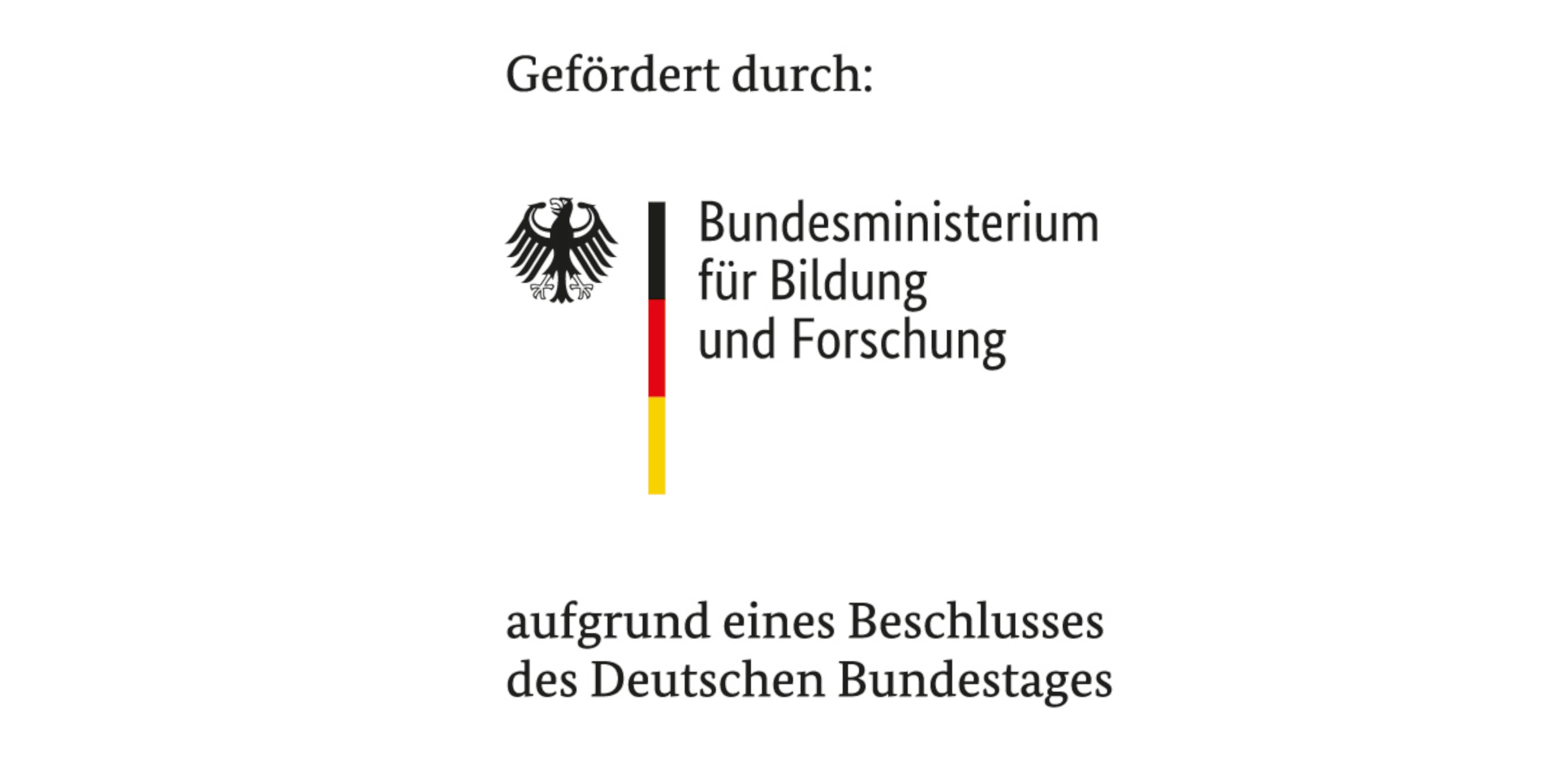 Logo: Bundesministerium für Bildung und Forschung. Externer Link zum Bundesministerium für Bildung und Forschung
